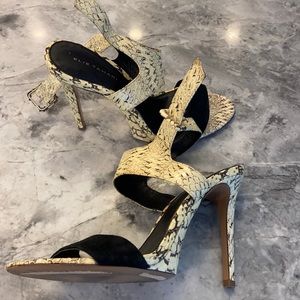 ELIE TAHARI snakeskin and suede stilettos!